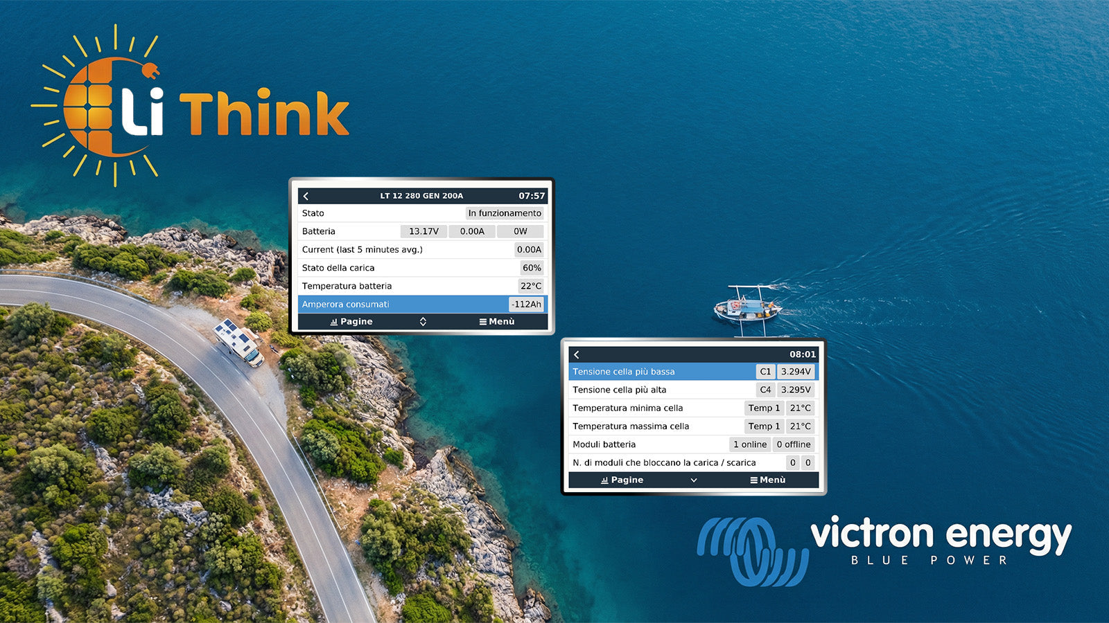Victron Venus OS: Lithink Batterien per Bluetooth integrieren und Batteriedaten anzeigen