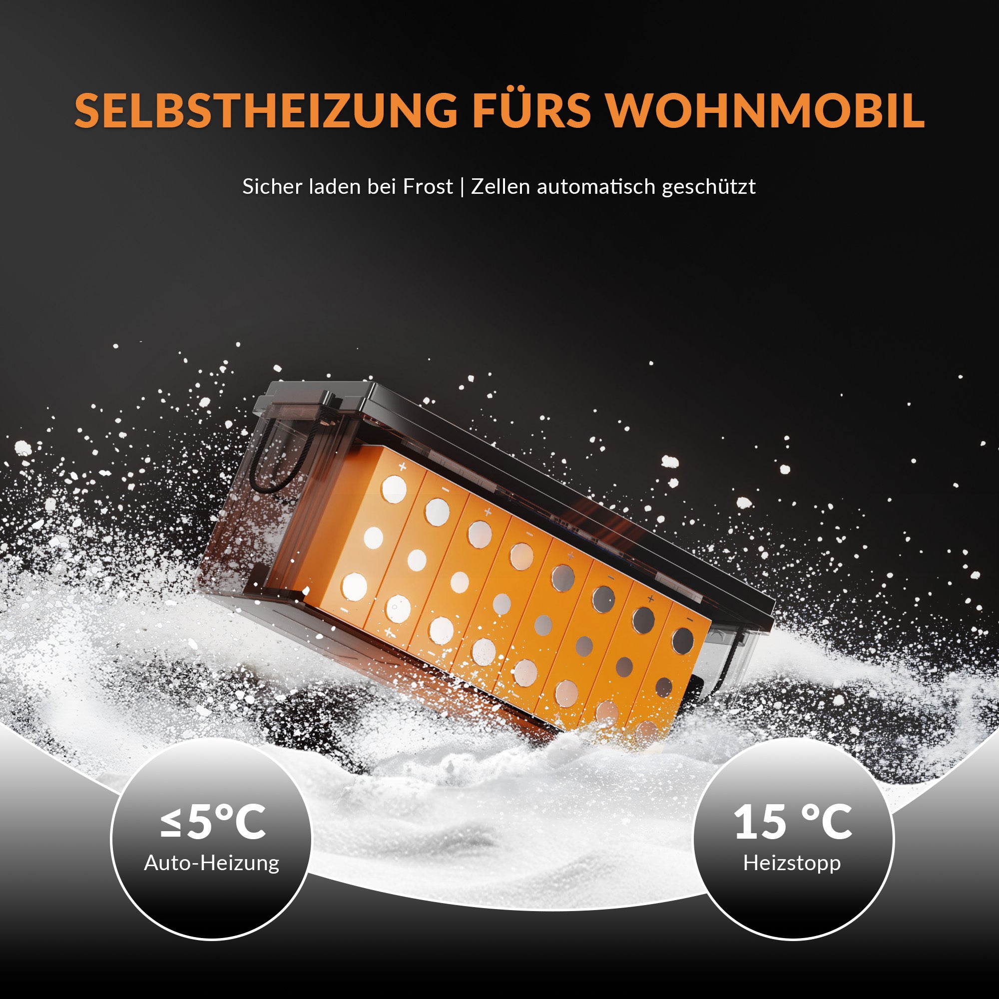 Lithink 24V 100Ah LiFePO4 Batterie mit Bluetooth & Selbstheizung, 150A BMS – für Trolling Motor, Wohnmobil & Solaranlage