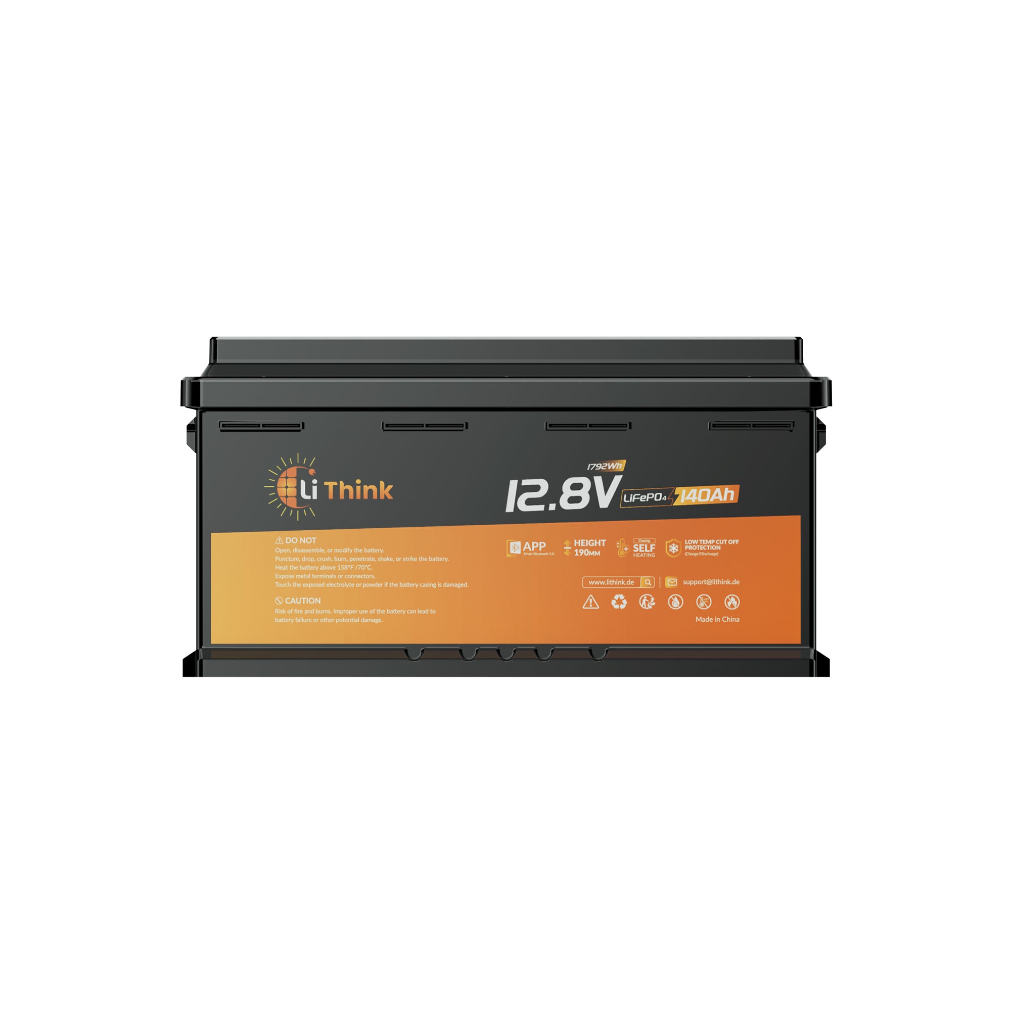Lithink 12V 140Ah H190 LiFePO4 Batterie