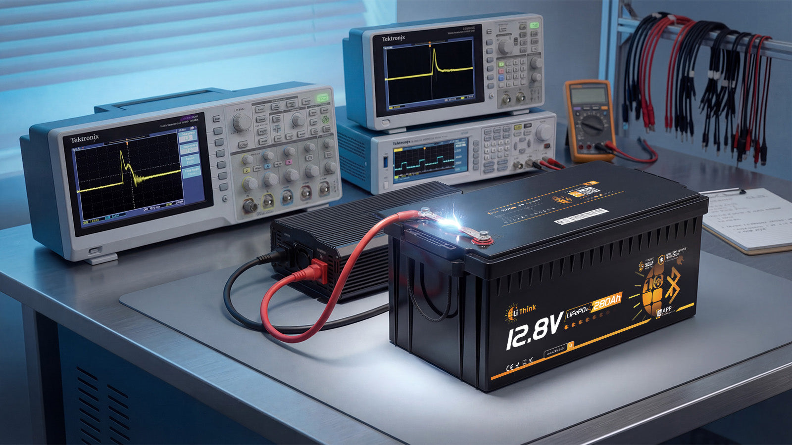 Warum funkt die Batterie beim Anschluss an den Wechselrichter?