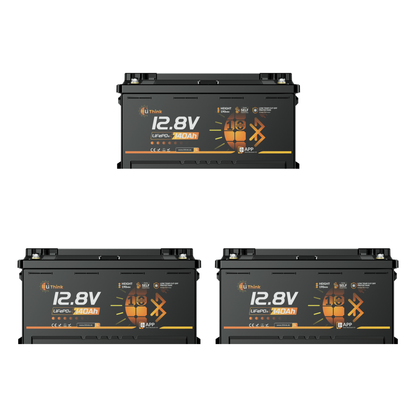 Lithink 12V 140Ah H190 LiFePO4 Batterie mit Bluetooth & Selbstheizung – DIN H8 für Wohnmobil-Untersitz