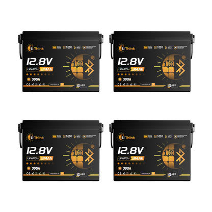 Lithink 12V 314Ah Mini Pro LiFePO4 Batterie mit EVE-Zellen MB31, 300A BMS, Bluetooth & Selbstheizung – für Trolling Motor, Wohnmobil & Solaranlage