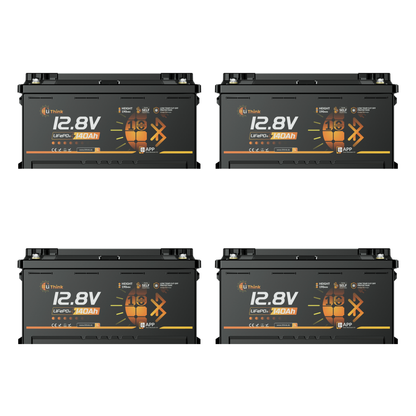 Lithink 12V 140Ah H190 LiFePO4 Batterie mit Bluetooth & Selbstheizung – DIN H8 für Wohnmobil-Untersitz