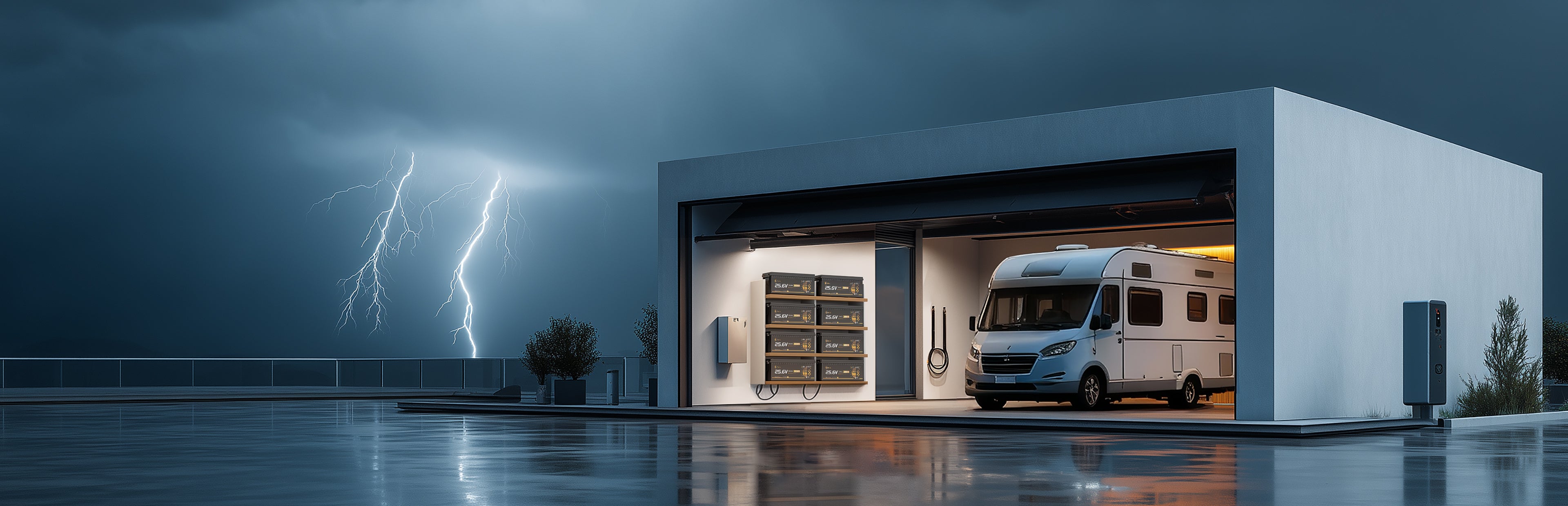 Home slide image: LiFePO₄ Batterien für Off-Grid & Hausenergie