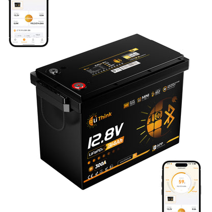 Lithink 12V 314Ah Mini Pro LiFePO4 Batterie mit EVE-Zellen, Bluetooth & Selbstheizung – für Trolling Motor, Wohnmobil & Solaranlage