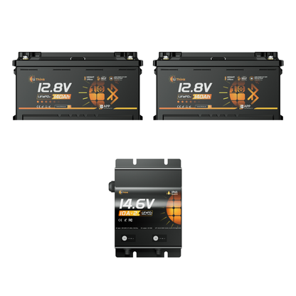 Lithink 12V 140Ah H190 LiFePO4 Batterie mit Bluetooth & Selbstheizung – DIN H8 für Wohnmobil-Untersitz