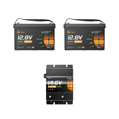 Lithink 12V 100Ah LiFePO4 Batterie mit Tiefentladung & Kälteschutz – für Trolling Motor, Wohnmobil & Solaranlage