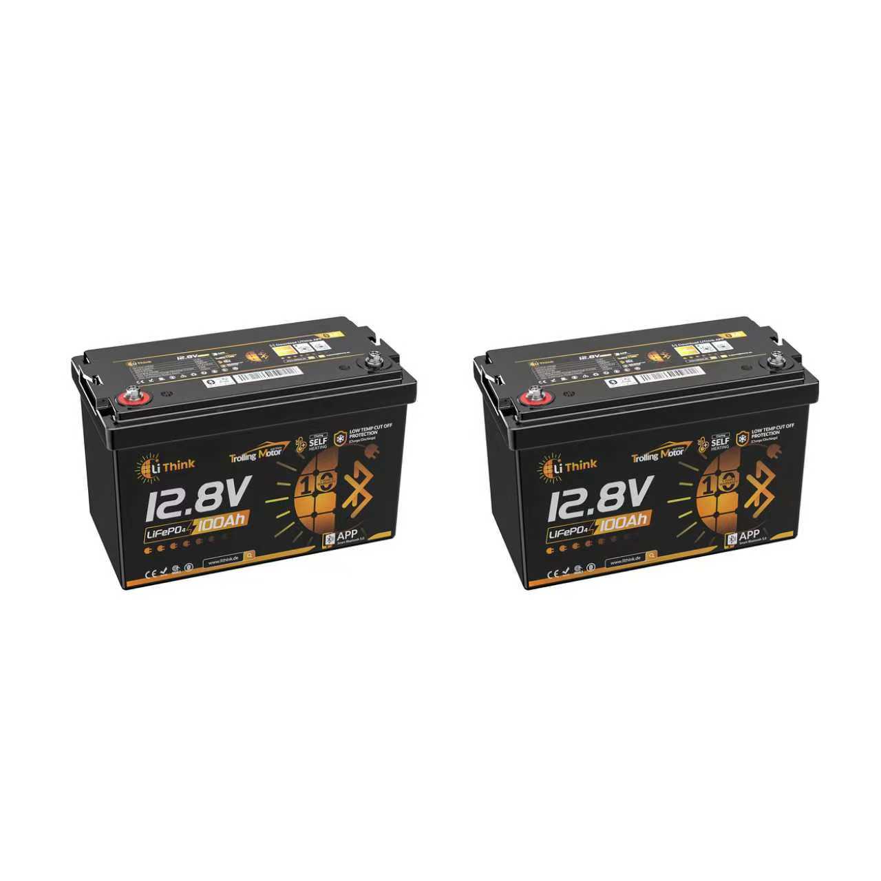 测试-Lithink 12V 100Ah LiFePO4 Batterie mit Bluetooth & Selbstheizung – für Trolling Motor