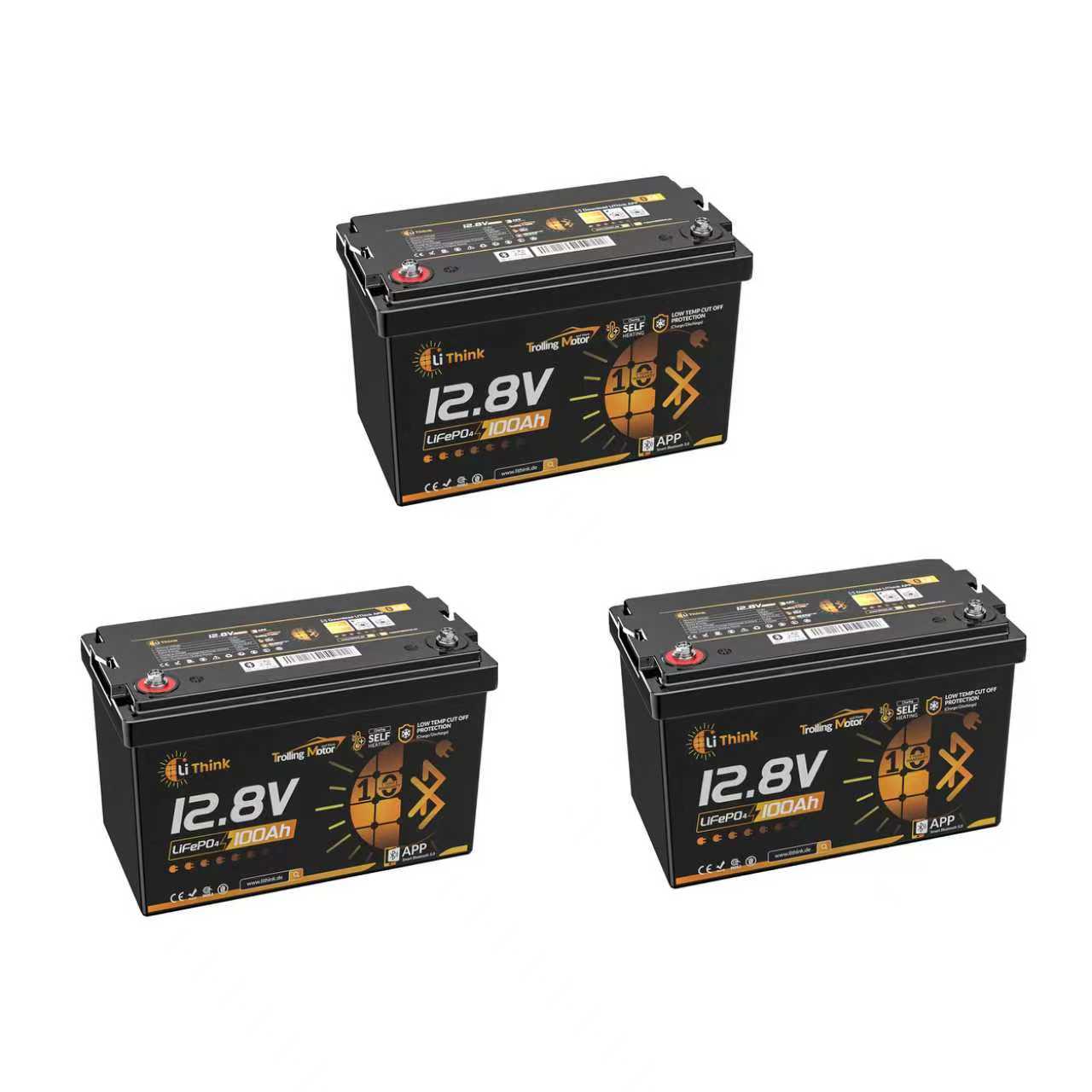 测试-Lithink 12V 100Ah LiFePO4 Batterie mit Bluetooth & Selbstheizung – für Trolling Motor