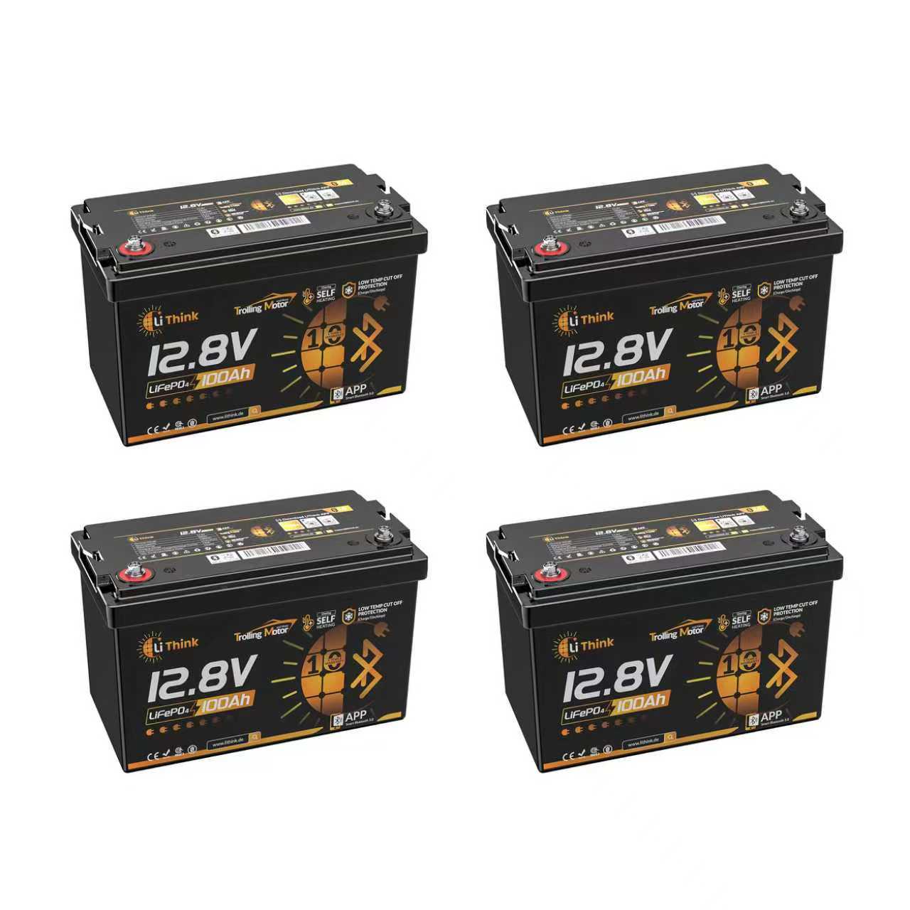 测试-Lithink 12V 100Ah LiFePO4 Batterie mit Bluetooth & Selbstheizung – für Trolling Motor