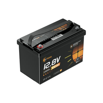 Lithink 12V 100Ah LiFePO4 Batterie mit Tiefentladung & Kälteschutz – für Trolling Motor, Wohnmobil & Solaranlage