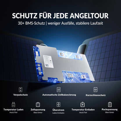 Lithink 12V 100Ah TM LiFePO4 Batterie mit Bluetooth & Selbstheizung – für Trolling Motor