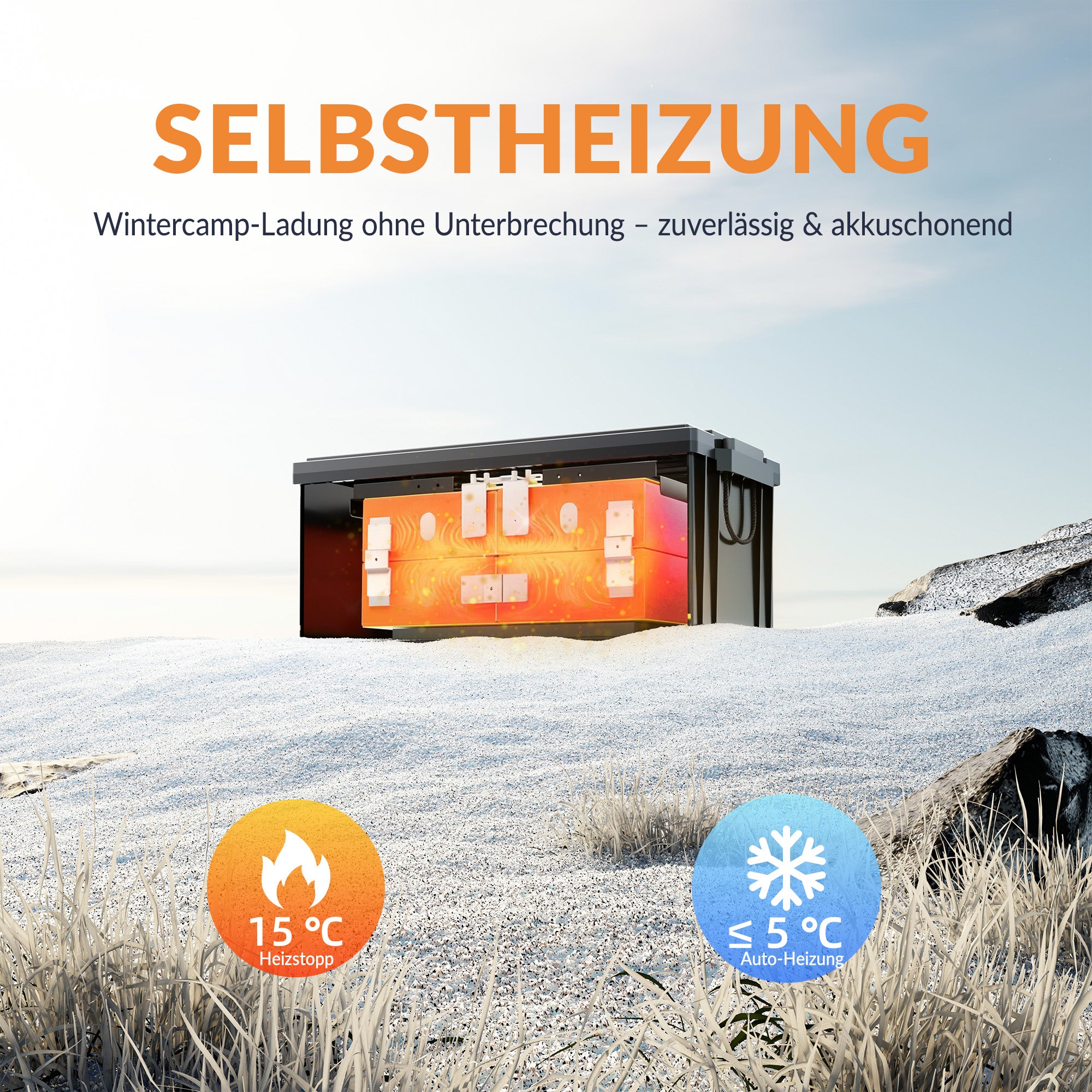 Lithink 12V 280Ah LiFePO4 Batterie mit Bluetooth & Selbstheizung – für Trolling Motor, Wohnmobil & Solaranlage