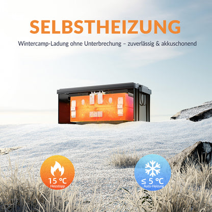 Lithink 12V 280Ah LiFePO4 Batterie mit Bluetooth & Selbstheizung – für Trolling Motor, Wohnmobil & Solaranlage