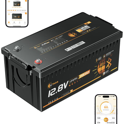 Lithink 12V 280Ah LiFePO4 Batterie mit Bluetooth & Selbstheizung – für Trolling Motor, Wohnmobil & Solaranlage