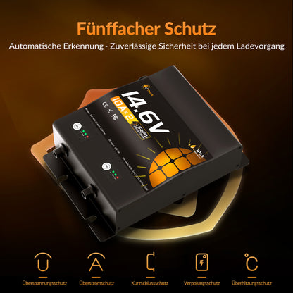 Lithink 14.6V 10A Wasserdichtes Doppelladegerät – für LiFePO₄, NCM und Blei-Batterien