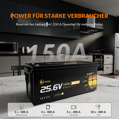 Lithink 24V 100Ah LiFePO4 Batterie mit Tiefentladung & Kälteschutz – für Trolling Motor, Wohnmobil & Solaranlage