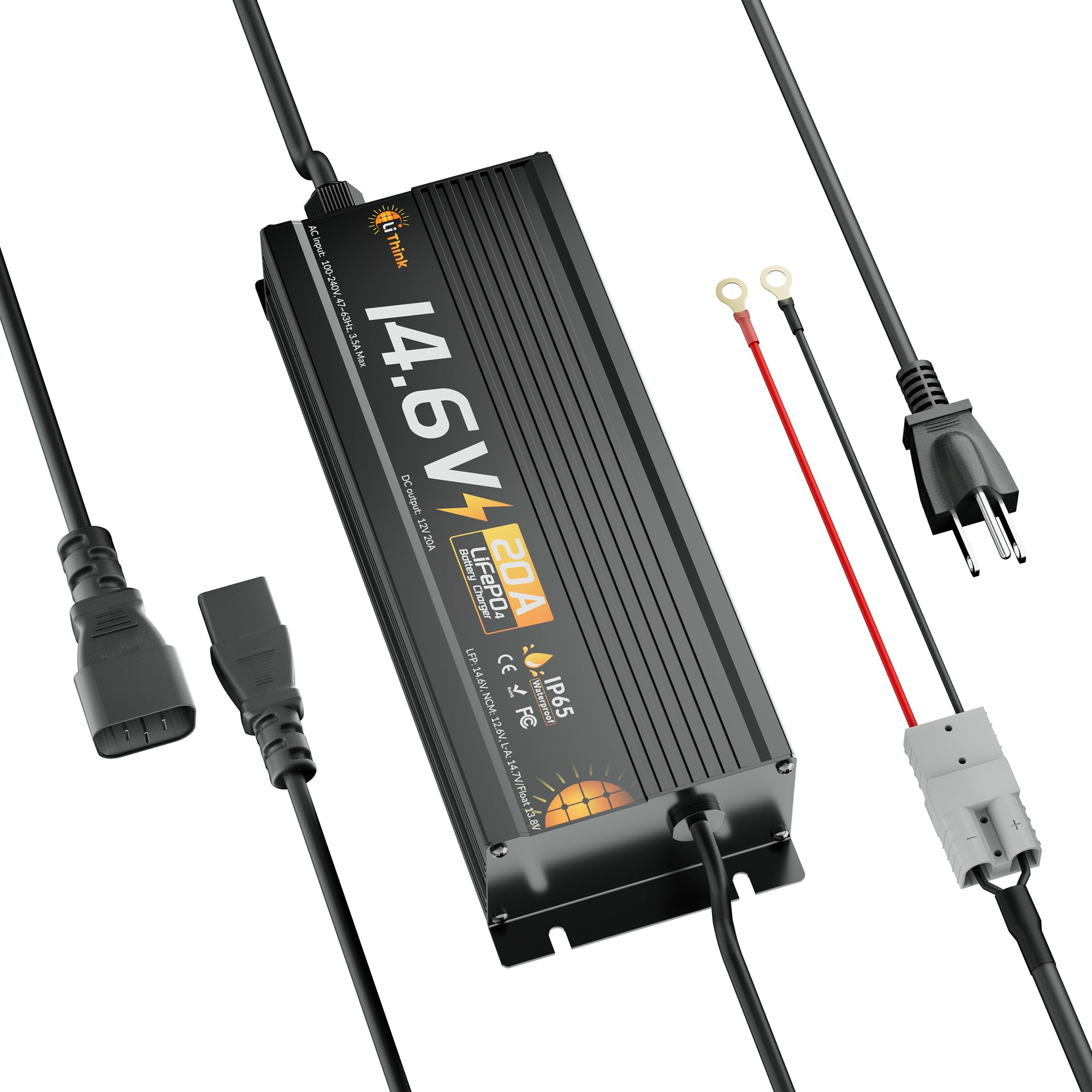 Lithink 14.6V 20A Wasserdichtes Schnellladegerät 