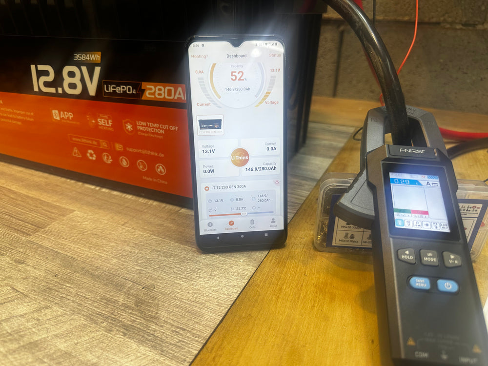 LiThink 280 Ah Batterie mit App-Anzeige und Messgerät im Praxistest
